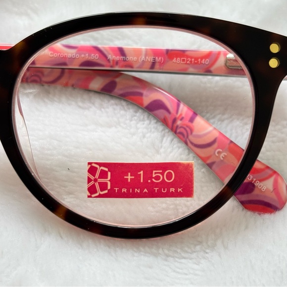 TRINA TURK Coronado +1.50 Readers with Retro Storage Case--NWT - Picture 6 of 14